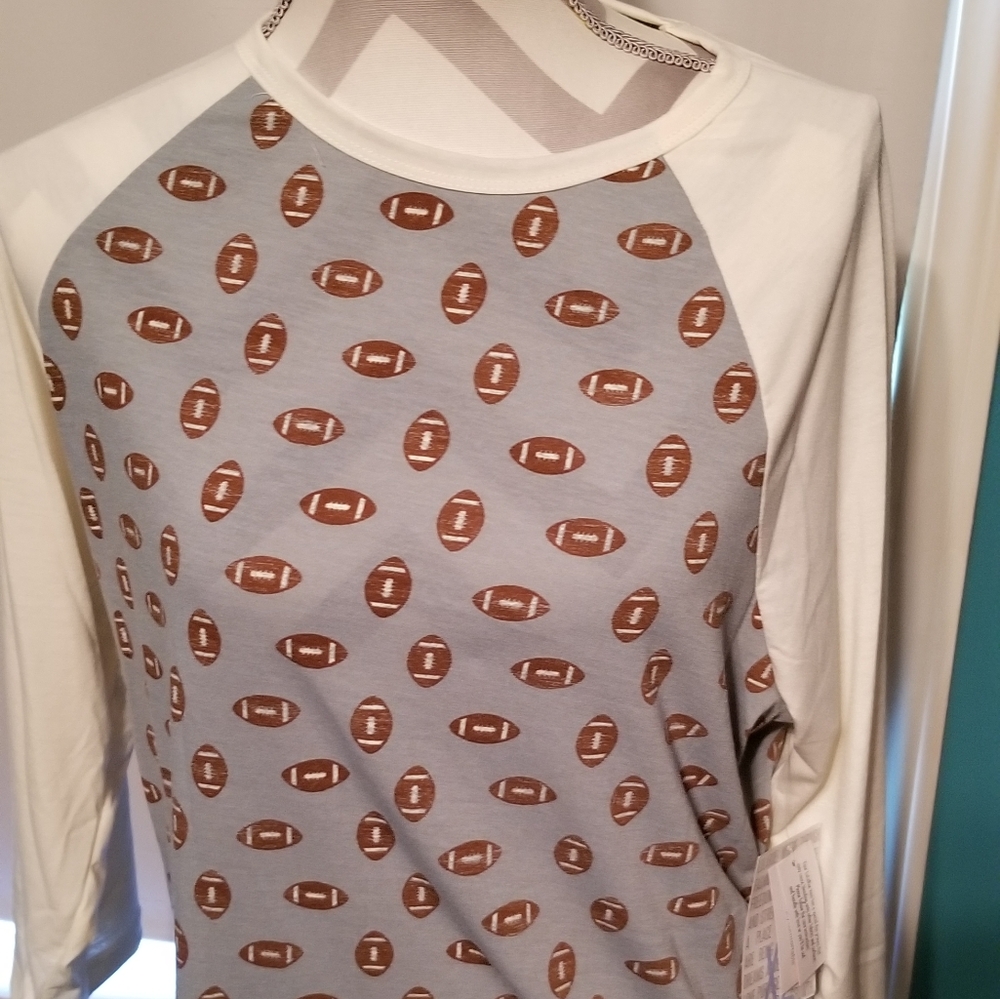 NWT, LULAROE RANDY WITH FOOTBALL